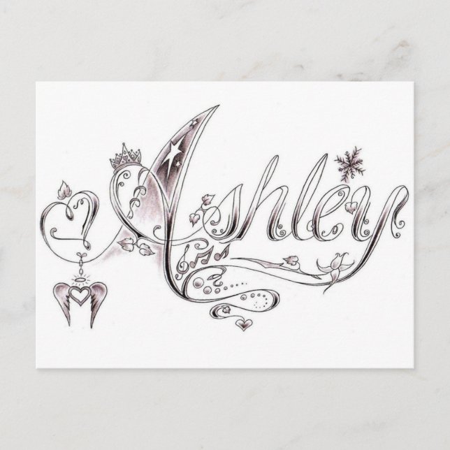 Fancy Ashley Signature Postcard (Front)