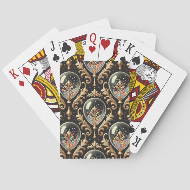 Fancy Balloons Playing Cards (Back)
