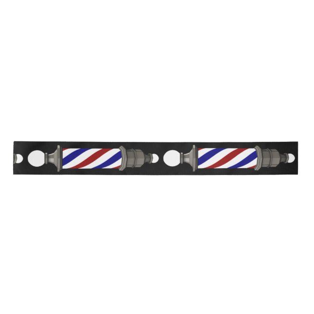 Fancy Barber Pole Satin Ribbon (Front)