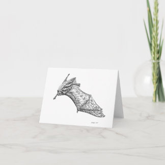 Fancy Bats: M. lucifugus wing stretch card