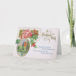 Fancy Birthday Card with Gorgeous Red Roses