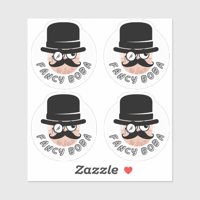 Fancy Boba- Pack of 4 (Sheet)