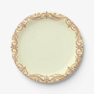 Fancy Border Paper Plate
