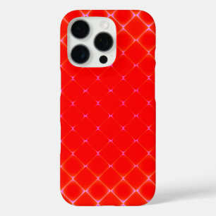 Fancy Bright Red Diamond Pattern iPhone 16 Pro Case