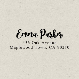 Fancy Brush Script Calligraphy Simple Self-inking Self-inking Stamp