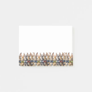 Fancy Bunny Bow Tie Watercolor Post-it Notes