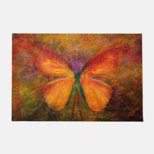 Fancy butterfly doormat