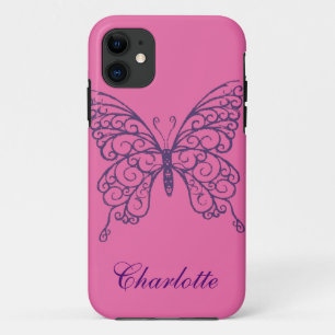 Fancy Butterfly iPhone 5Case-MateBarelyThere iPhone 11 Case