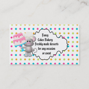 Fancy cakes Bakery Business card