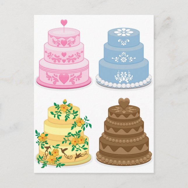 Fancy cakes postcard (Front)