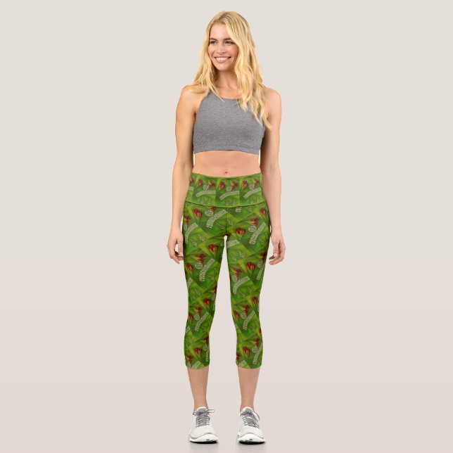 Fancy Capri Leggings (Front)