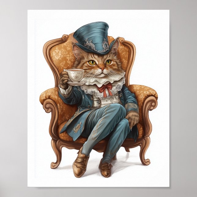 Fancy Cat Society � Victorian Royal Kitty Poster (Front)