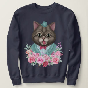 Fancy Cat Sweatshirt