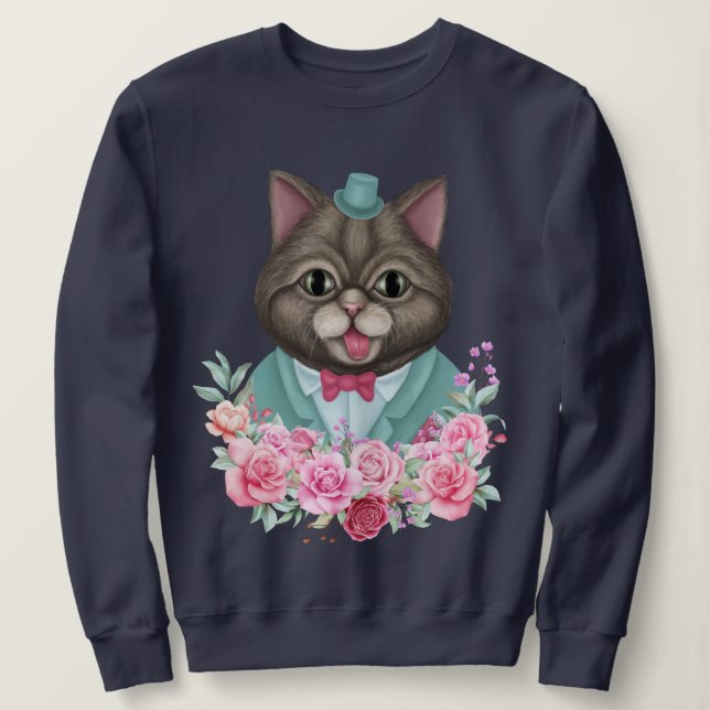 Fancy Cat Sweatshirt (Design Front)