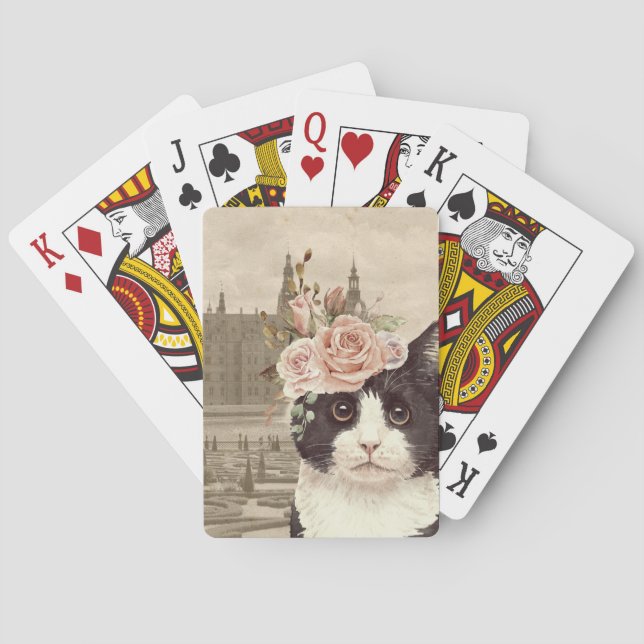 Fancy Cat & The Castle Playing Cards (Back)