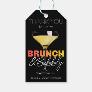 Fancy Chic Brunch and Bubbly Favour Gift Tags