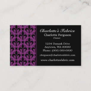 Fancy Chic Business Card, Plum Perfection Card