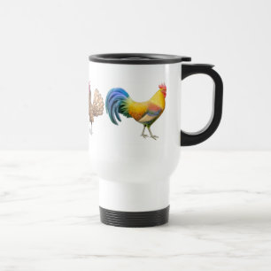 Fancy Chickens Rooster Ringer Mug
