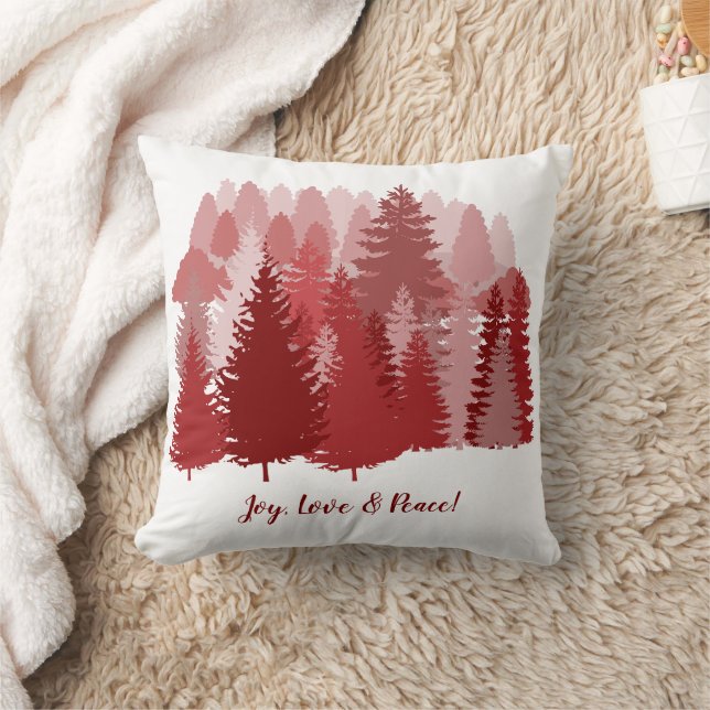 Fancy Christmas Tree Cotton Pillow (Blanket)