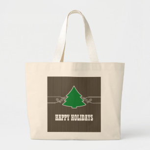 Fancy Christmas Tree Swirl Tote Bag
