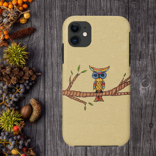 Fancy Colourful Owl Branch iPhone 11 Case