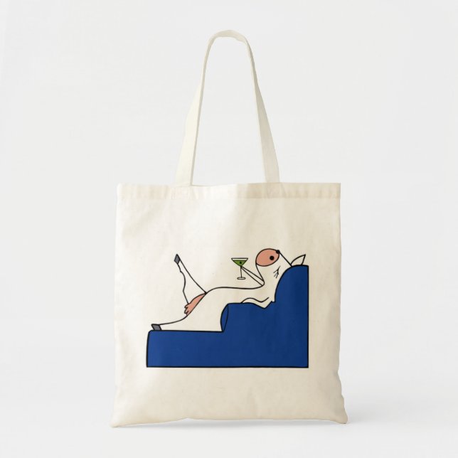 Fancy Cow Blue Tote Bag (Front)