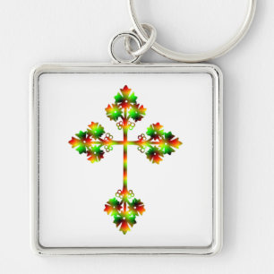 FANCY CROSS KEY RING