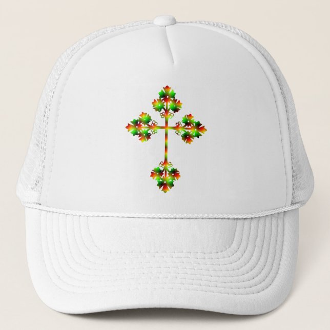 FANCY CROSS TRUCKER HAT (Front)