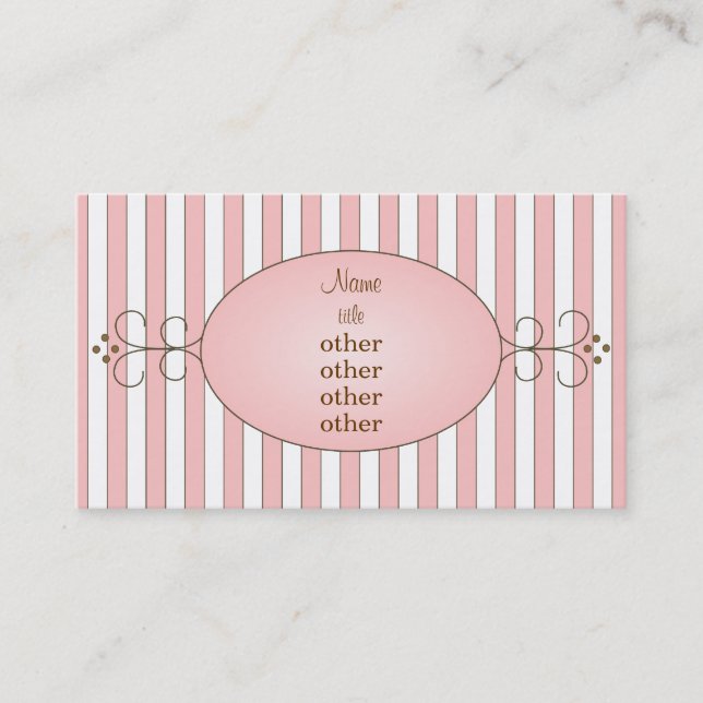 Fancy Cupcake Business Card (Front)