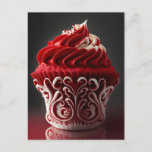Fancy Cupcake Postcard<br><div class="desc">Celebrate your favourite people!  This stunning postcard will let them know how much they are appreciated on their special day!
Zazzle makes it fast and easy to customise designs to make them your own!</div>