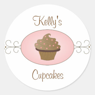 Fancy Cupcakes Classic Round Sticker