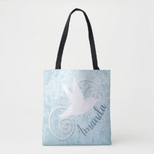 Fancy Cut-Out Hummingbird Tote Bag