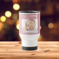 Fancy Cute Baby Photo | Pink & White | Quote
