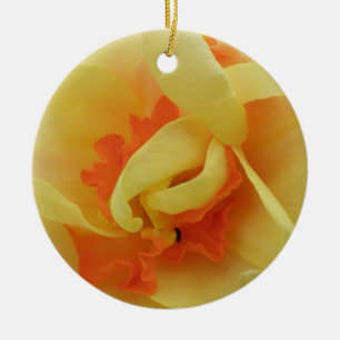 Fancy Daffodil Custom Birthday Ceramic Tree Decoration