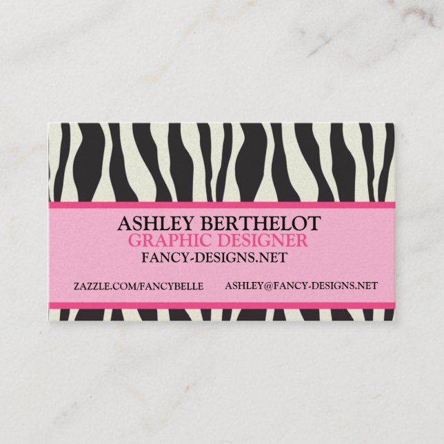 Fancy Designs Business Card (Front)