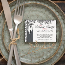Fancy Dinner Party Invitations