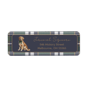 Fancy Dog R.L. theme return address label