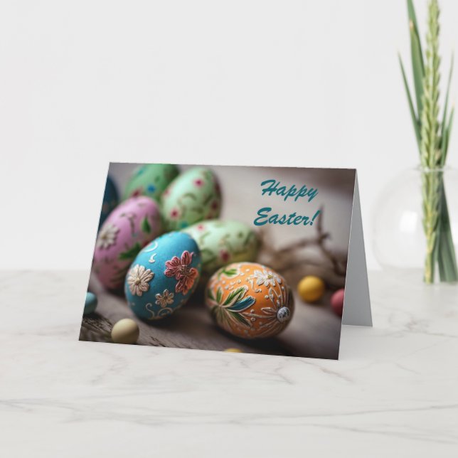 FANCY EASTER EGG - RELIGIOUS CARD (Front)