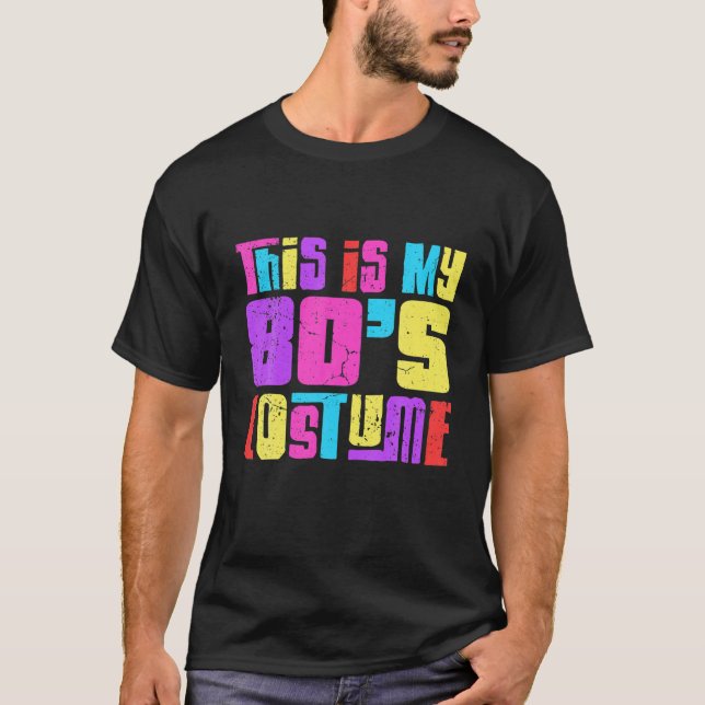 Fancy Eighties Party Costume For Boombox Lover Mus T-Shirt (Front)