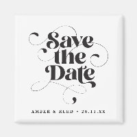 Fancy Elegant Script Font Save the Date