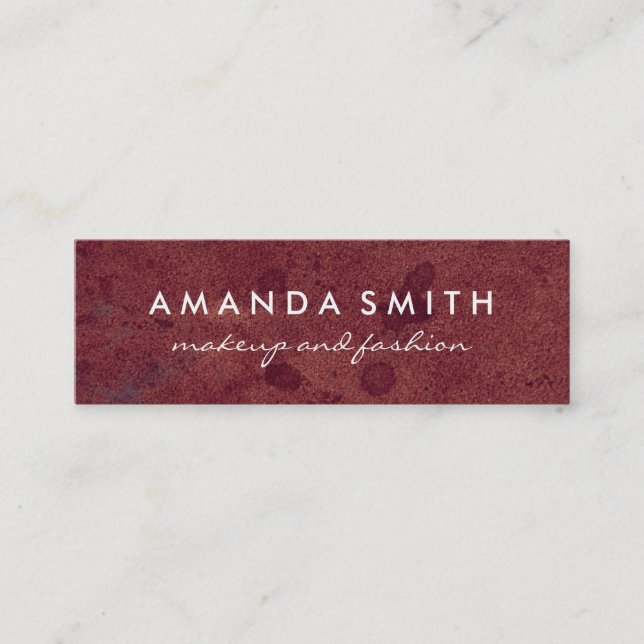 Fancy Elements Grungy Texture Mini Business Card (Front)