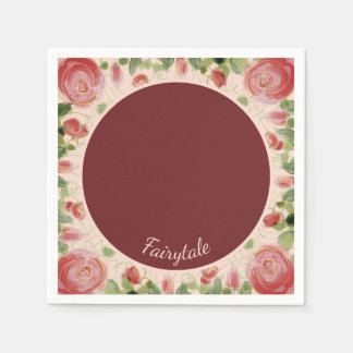 Fancy Fairy Tale Flowered Napkin
