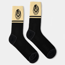 Fancy Farmhouse Chic Roosters Black Yellow Stripe