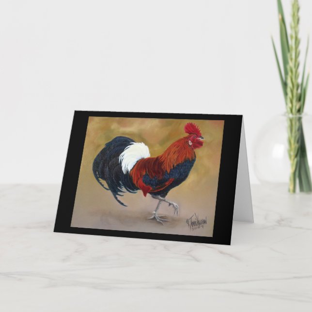 Fancy Feathers Greeting Card (Front)