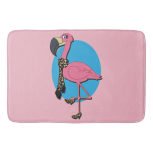 Fancy Flamingo  Bath Mat