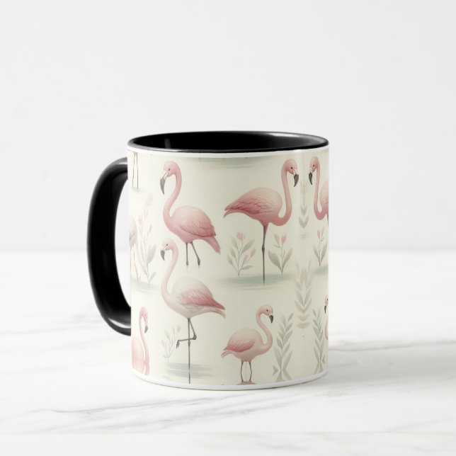 Fancy Flamingo Mug (Front Left)