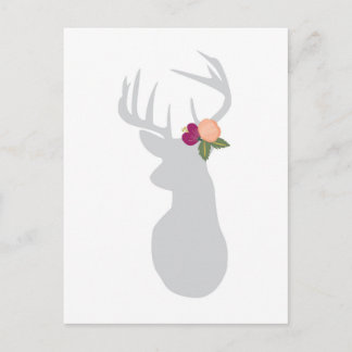 Fancy Floral Buck Postcard