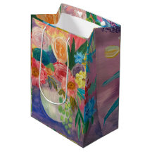 Fancy Floral medium gift bag