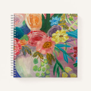 Fancy Floral spiral notebook
