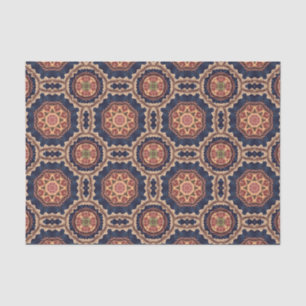 Fancy Flower and Star Shapes Pattern Tissue Paper
